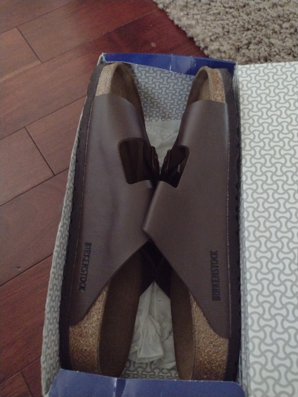 Birkenstock Brown Crossover Slide Sandals